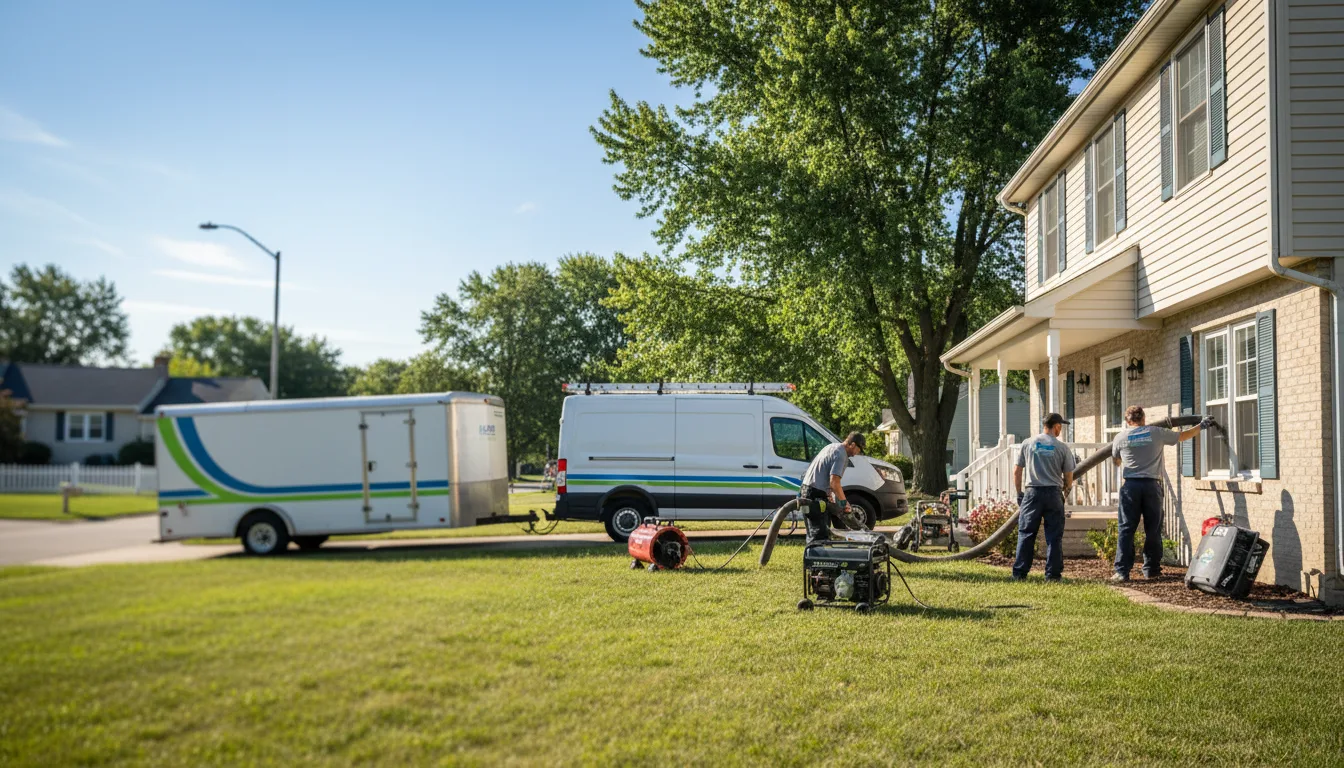 Flooded Basement Restoration And Cleanup With Repair in Martinsburg, OH near me